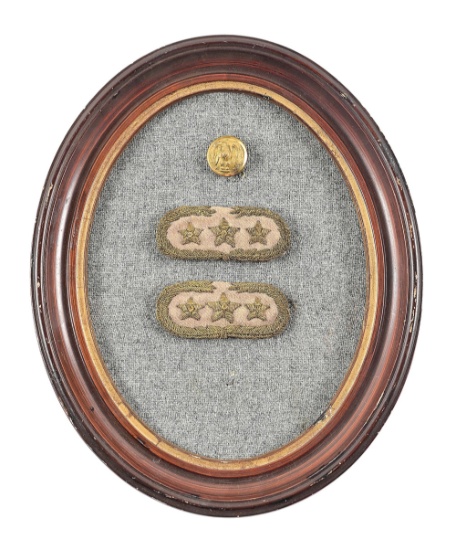 MOUNTED CONFEDERATE COLONEL'S UNIFORM INSIGNIA.