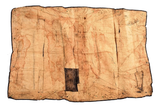 US CIVIL WAR FEDERAL ISSUE GUM RUBBER BLANKET.