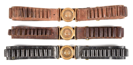 LOT OF 3: PHILIPPINE CONSTABULARY TYPE 1 BELTS.
