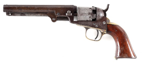 (A) INSCRIBED CONFEDERATE ATTRIBUTED COLT MODEL 1849 POCKET PERCUSSION REVOLVER.
