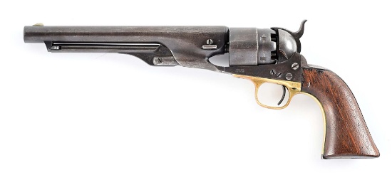 (A) CIVIL WAR PERIOD COLT 1860 ARMY SINGLE ACTION REVOLVER.