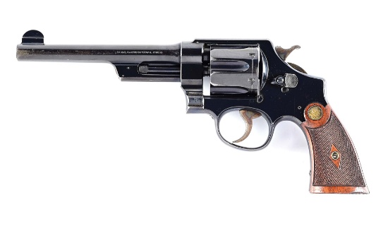 (C) EARLY SMITH & WESSON 1ST MODEL HAND EJECTOR DOUBLE ACTION REVOLVER IN .44 SPECIAL