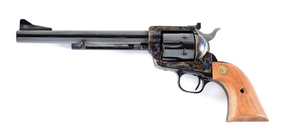 (M) COLT NEW FRONTIER SINGLE ACTION ARMY .45 REVOLVER - BLUE / CASE COLORHARDENED FRAME IN .45 LONG