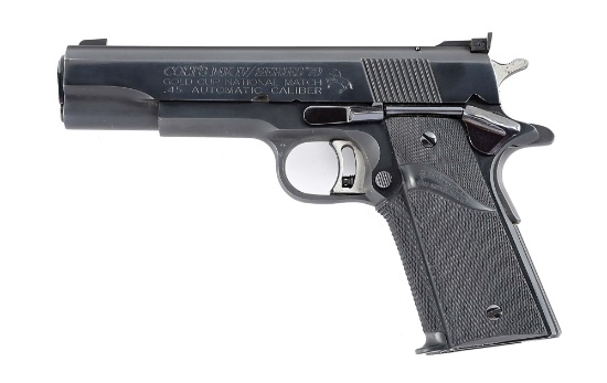 (C) COLT MK. IV SERIES 70 GOLD CUP NATIONAL MATCH SEMI AUTOMATIC PISTOL.