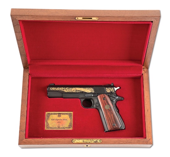 (M) COLT ACE SAMUEL COLT COMEMRATIVE 1911 SEMI AUTOMATIC PISTOL.