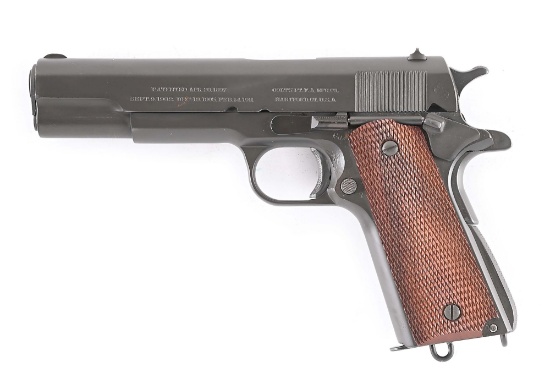 (M) ITHACA / COLT M1911-A1 U.S. PROPERTY SEMI AUTO PISTOL
