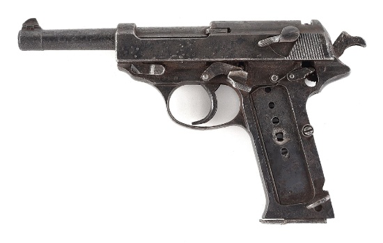 (C) RELIC WALTHER P.38 SEMI AUTOMATIC PISTOL REPORTEDLY RECOVERED FROM THE FUHRERBUNKER BURN PIT.