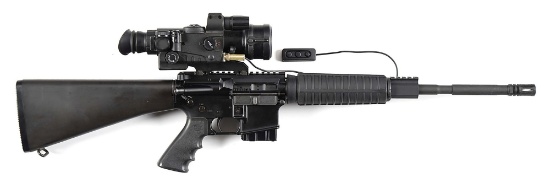 (M) BUSHMASTER XM15-E2S SEMI AUTOMATIC CARBINE WITH YUKON SENTINEL NIGHT VISION SCOPE.