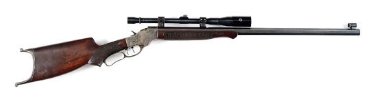(C) C.C.JOHNSON CUSTOM J. STEVENS WALNUT HILL NO. 49 TARGET RIFLE