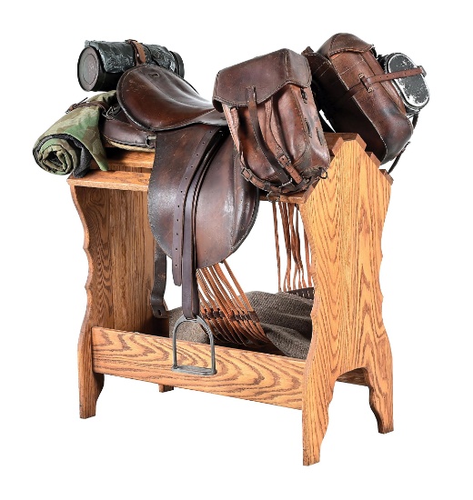 THIRD REICH SADDLE WITH EQUIPMENT.