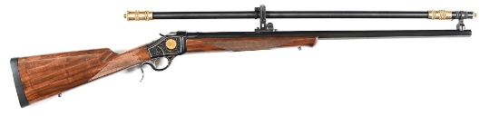 (M) FRIENDS OF THE NRA HIGH GRADE DELUXE BROWNING MODEL 1885 HIGH WALL .45-70 RIFLE WITH SCOPE.