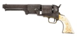 (A) ENGRAVED COLT DRAGOON THIRD MODEL PERCUSSION REVOLVER.