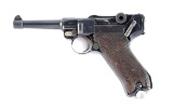 (C) ERFURT P08 LUGER SEMI-AUTOMATIC PISTOL WITH CITY OF WIESBADEN POLICE MARKINGS