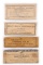 LOT OF 4: BOXES OF ANTIQUE AMMUNITION.