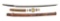 SHIN GUNTO KATANA WITH LEATHER SAYA COVER