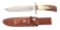 RANDALL MODEL 1-7 STAG HANDLED KNIFE.