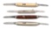LOT OF 4: FLYLOCK KNIFE COMPANY DOUBLE AUTOMATIC KNIVES.