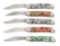 LOT OF 5: IMPERIAL KNIFE COMPANY HAMMER BRAND AUTOMATIC KNIVES.