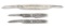 LOT OF 3: PRESSBUTTON DOUBLE AND SINGLE BLADE AUTOMATIC KNIVES.