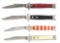 LOT OF 4: VARIOUS BRAND FIXED GUARD BOWTIE AUTOMATIC KNIVES.