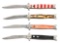 LOT OF 4: VARIOUS BRAND FIXED GUARD FISHTAIL AUTOMATIC KNIVES.