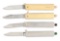 LOT OF 4: J.C.N. CO. AND SCHRADE PULLBALL AUTOMATIC KNIVES.