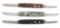 LOT OF 3: SCHRADE WALDEN DOUBLE AUTOMATIC KNIVES.