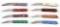 LOT OF 8: AUTOMATIC MADE BY COLONIAL KNIFE COMPANY WITH DISPLAY.