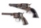 (A) LOT OF 2 REMINGTON-BEALS PERCUSION SINGLE ACTION REVOLVERS.