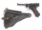 (C) 1915 DWM P.08 LUGER SEMI-AUTOMATIC PISTOL WITH POLICE HOLSTER.