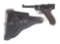 (C) 1913/1920 ERFURT POLICE DOUBLE DATE P.08 LUGER SEMI-AUTOMATIC PISTOL.