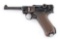(C) 1916 DWM P08 LUGER SEMI AUTOMATIC PISTOL.