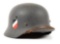 GERMAN WWII LUFTWAFFE SINGLE DECAL M40 HELMET.