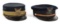 LOT OF 2: US M1895 OFFICER'S FORAGE CAP AND ARMY TRANSPORTATION SERVICE HAT.
