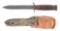 US WWII UTICA M3 FIGHTING KNIFE IN ORIGINAL PACKAGING.