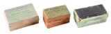 LOT OF 3: ANTIQUE BOXES OF AMMUNITION, INCLUDING A FULL BOX OF NATIONAL .32 TEAT FIRE.