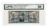 US VIETNAM WAR SERIES 681 GREEN BERET 10 DOLLAR NOTE.