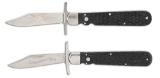 LOT OF 2: SCHRADE CUTLERY CO. SWING GUARD AUTOMATIC KNIVES.
