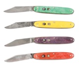 LOT OF 4: EDGEMASTER AUTOMATIC KNIVES.