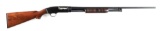 (C) WINCHESTER MODEL 42 SLIDE ACTION SHOTGUN.