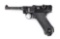 (C) 1942 MAUSER BYF BLACK WIDOW P.08 LUGER SEMI-AUTOMATIC PISTOL.