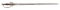 AMERICAN SMALL SWORD BY JAMES GEDDY AND SONS OF WILLIAMSBURG, VIRGINIA.