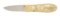 JIM SORNBERGER GOLD QUARTZ LINERLOCK KNIFE.