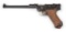 (C) WELL ACCESSORIZED DWM MODEL LP-08 ARTILLERY LUGER SEMI AUTOMATIC PISTOL.