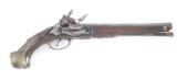 (A) SPANISH MIQUELET FLINTLOCK PISTOL.
