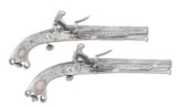 (A) FINE PAIR OF SCOTTISH FLINTLOCK PISTOLS BY JOHN CAMPBELL ATTRIBUTED TO KENNETH MACKENZIE, LEADER