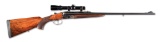 (M) PERUGINI & VISINI 9.3X74R DOUBLE RIFLE WITH LEUPOLD GLASS.