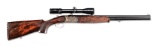(M) BERETTA 689E 9.3X74R OVER/UNDER DOUBLE RIFLE WITH SWAROVSKI GLASS.