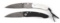 LOT OF 2: WILLIAM HENRY T12 BT AND B7 CFD FOLDING KNIVES.
