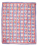 LARGE WWII PATCH BLANKET.